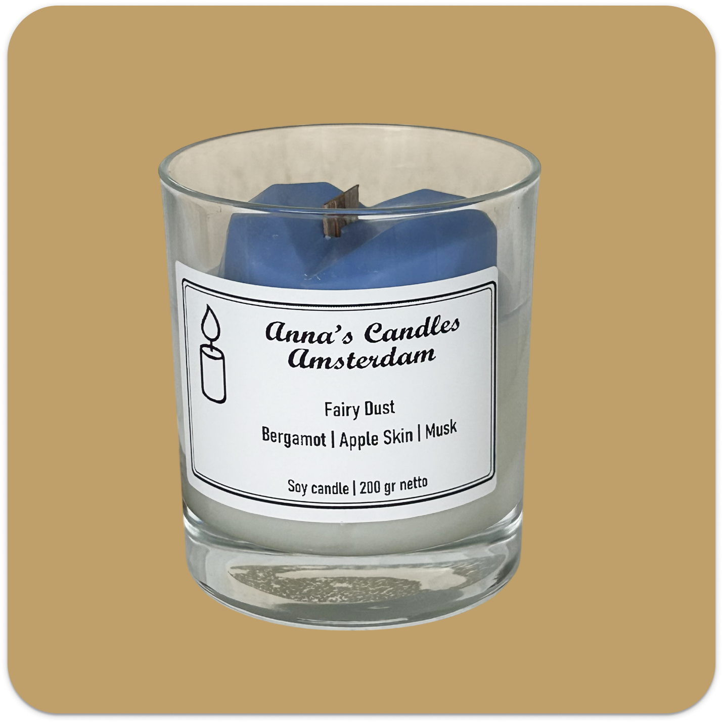 Scented Candle Fairy Dust Bergamot - Apple Skin