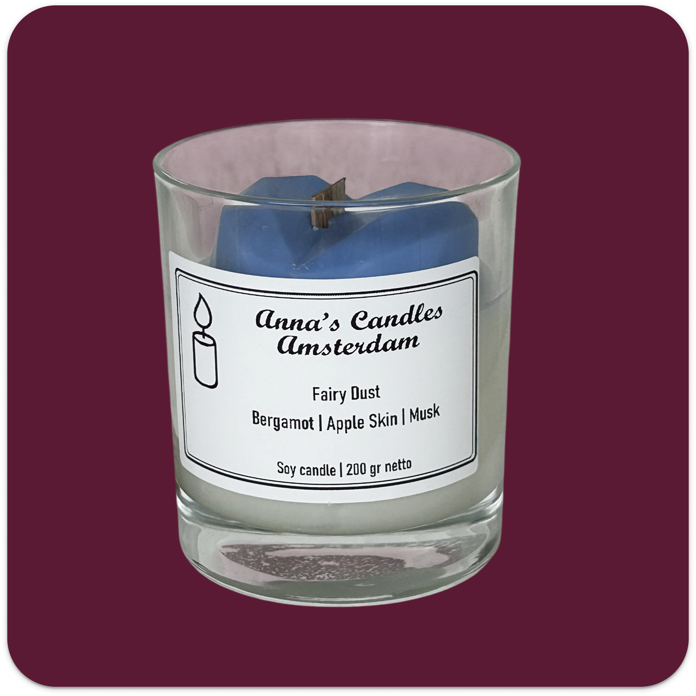 Scented Candle Fairy Dust Bergamot - Apple Skin - Image 2