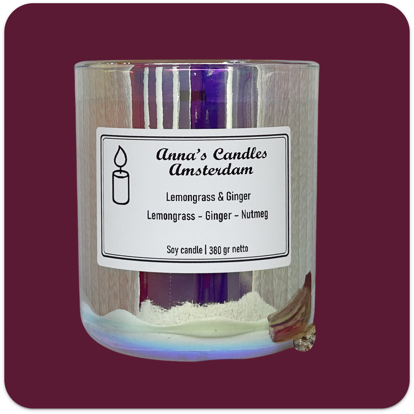Scented Candle Lemongrass & Ginger - Image 2