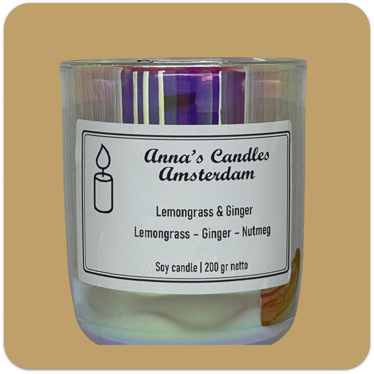 Scented Candle Lemongrass & Ginger