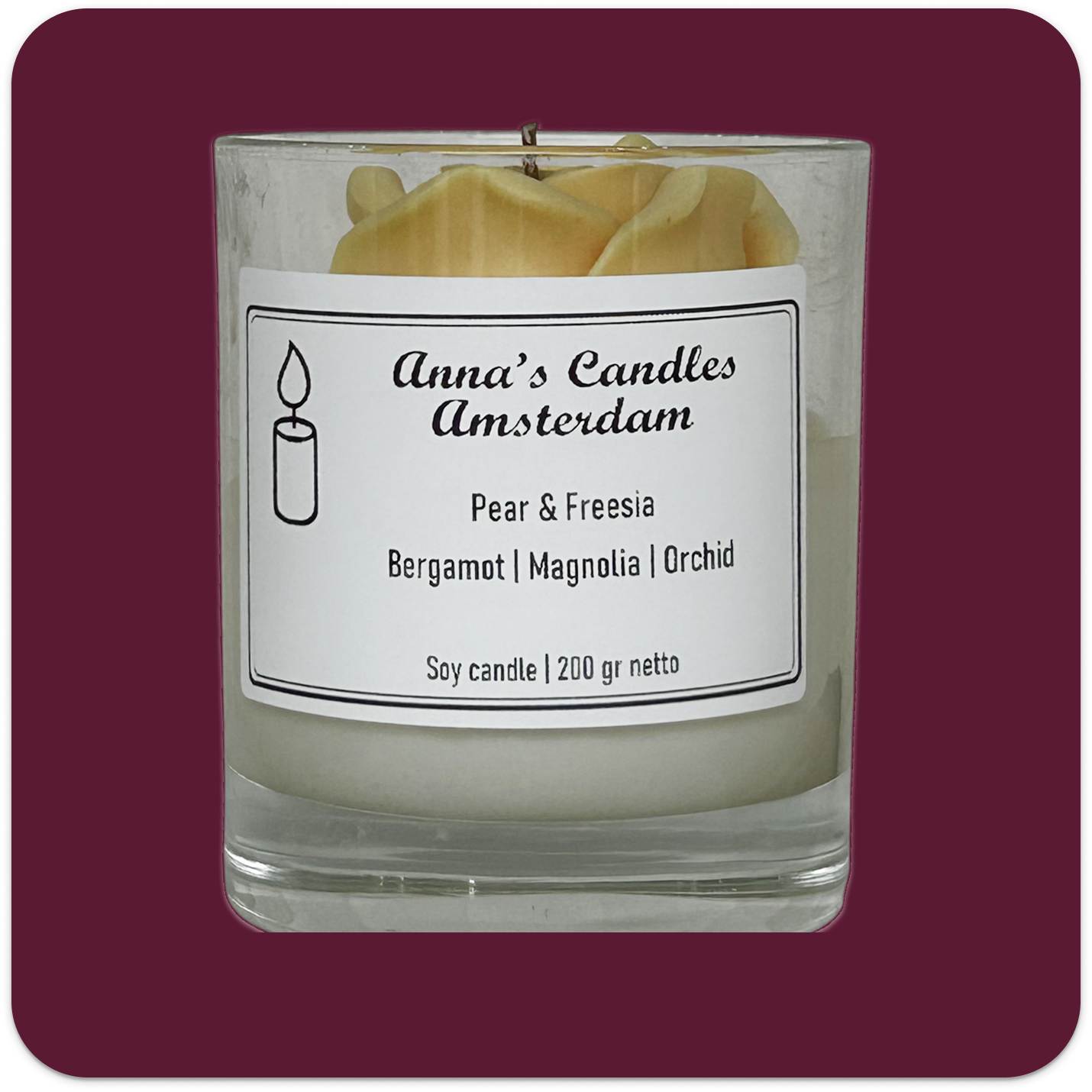 Scented Candle Pear & Freesia